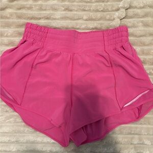 Lululemon Hottie Hot pink shorts